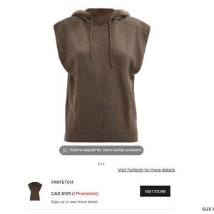 The Frankie Shop Brown Sleeveless Sweater
